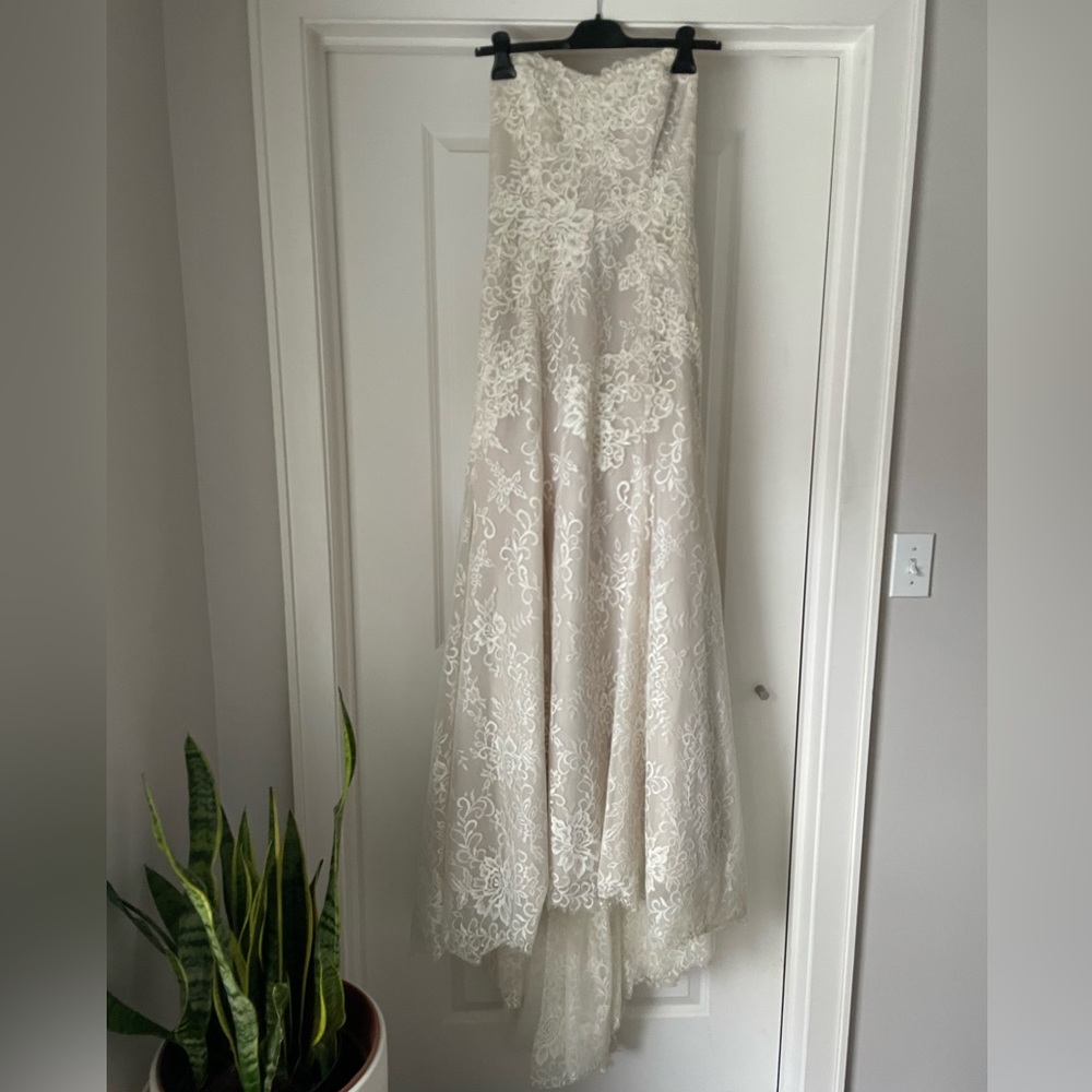 All over lace Monique Lhuillier Bliss wedding gown